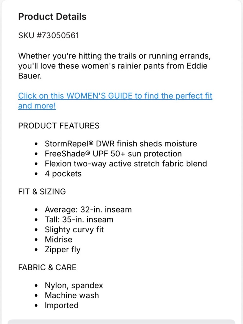 Eddie Bauer women’s Pants - Picture 9 of 9